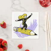 mit deinen Gedanken schreiben Serviette (Beispiel)