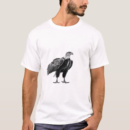 Mit dem Adlergeist steigen T-Shirt (Vorderseite)