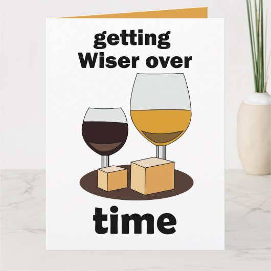 Mit Dem Alter Perfekt Werden Mit Der Zeit Weiser W Karte (Vorderseite)