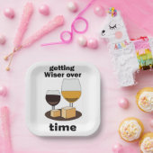 Mit Dem Alter Perfekt Werden Mit Der Zeit Weiser W Pappteller (Party)