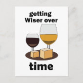 Mit Dem Alter Perfekt Werden Mit Der Zeit Weiser W Postkarte (Vorderseite)