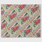 Mit dem Auto & Rail in Catland, Louis Wain Geschenkpapier (Flach)