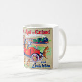 Mit dem Auto & Rail in Catland, Louis Wain Kaffeetasse (VorderseiteRechts)