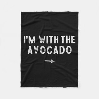 Mit dem Avocado-Kostüm passend zum faulen Hallowee Fleecedecke