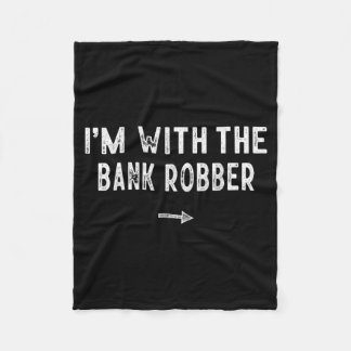 Mit dem Bankräuber-Kostüm passend faul Fleecedecke
