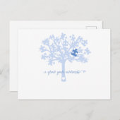 Mit dem Baumautismus-Hemd wecken Sie Ihr Bewusstse Ankündigungspostkarte (Vorne/Hinten)