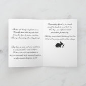 Mit dem Beileid verlieren Sie Ihren Hase mit Gedic Karte (Innenseite)