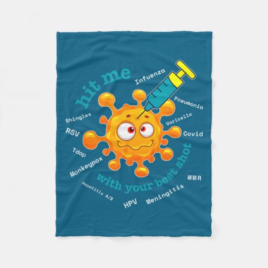 Mit dem besten Treffer Schuss Apotheker Apotheken Fleecedecke (Vorderseite)