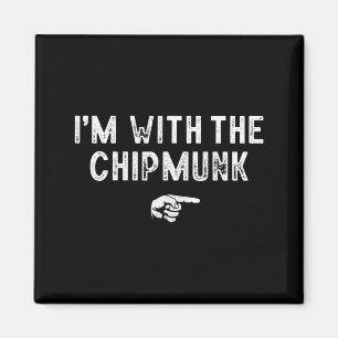 Mit dem Chipmunk passenden faulen Kostüm Halloween Magnet