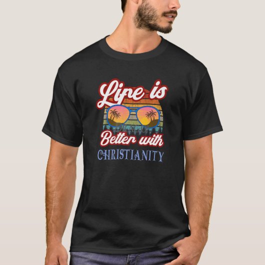 Mit dem Christentum Traditionelles katholisches Ge T-Shirt (Vorderseite)