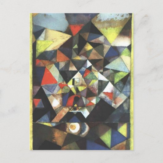 Mit dem Ei von Paul Klee Postkarte (Vorderseite)