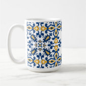 Mit dem ersten 💛 💙 blauen und gelben Azulejos Kaffeetasse (Links)