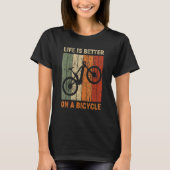 mit dem Fahrrad 5 T-Shirt (Vorderseite)