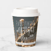 Mit dem Feld coffee_logo wird alles in Ordnung sei Pappbecher (Rückseite)