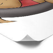 Mit dem Flow-Print Poster (Ecke)