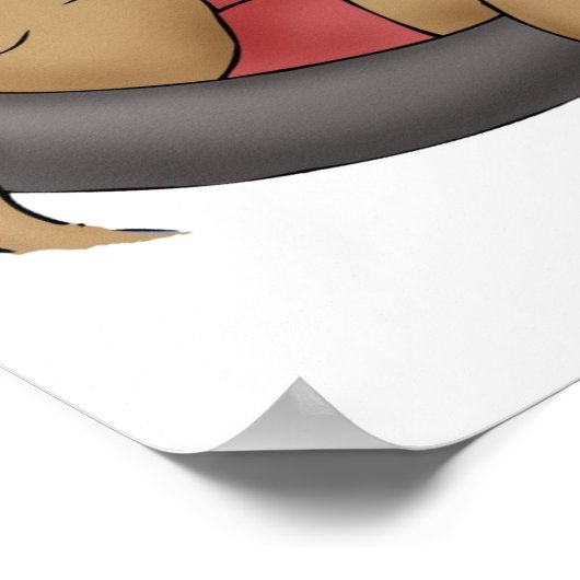 Mit dem Flow-Print Poster (Ecke)