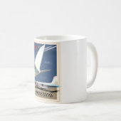 Mit dem Flugzeug - Amerika Kaffeetasse (VorderseiteRechts)