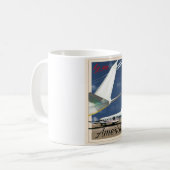Mit dem Flugzeug - Amerika Kaffeetasse (Vorderseite Links)
