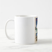 Mit dem Flugzeug - Amerika Kaffeetasse (Links)