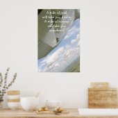 Mit dem Flugzeug, das eine Kilometer von der Straß Poster (Küche)