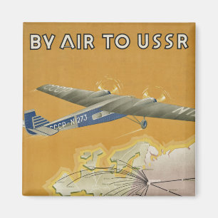 Mit dem Flugzeug in die UdSSR Magnet
