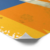 Mit dem Flugzeug nach Baghdad Vintage Reiseplakat Poster (Ecke)