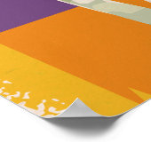 Mit dem Flugzeug nach Libanon Vintage Reiseplakat Poster (Ecke)