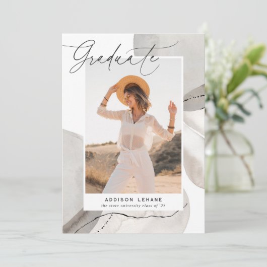 Mit dem Fluss | Ankündigung von Foto Abschluss (Stehend Vorderseite)