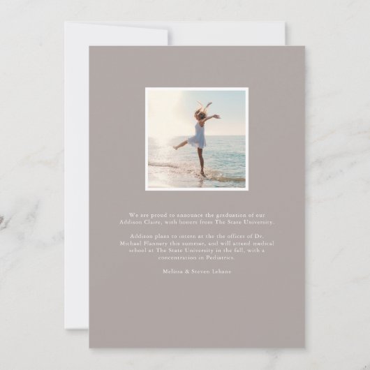 Mit dem Fluss | Ankündigung von Foto Abschluss (Rückseite)