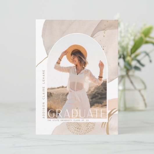 Mit dem Fluss | Ankündigung von Foto Abschluss (Stehend Vorderseite)