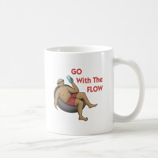 Mit dem Fluss gehen Kaffeetasse (Rechts)