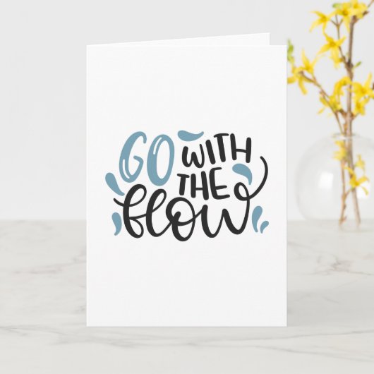 Mit dem Fluss gehen Karte (Gelbe Blume)