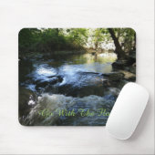 Mit dem Fluss gehen Mousepad (Mit Mouse)