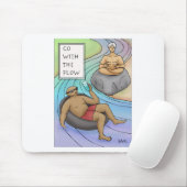 Mit dem Fluss gehen Mousepad (Mit Mouse)