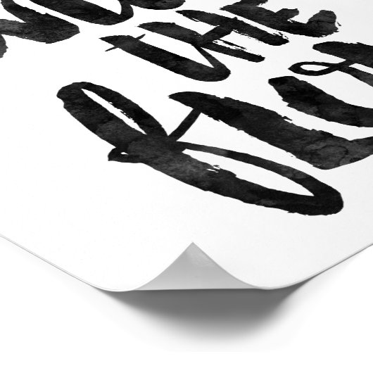 Mit dem Fluss gehen Poster (Ecke)