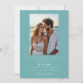 Mit dem Foto auf der Rückseite Hibiskus Serenade P Save The Date (Rückseite)