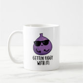 Mit dem Funny Fruit Fig Pun Figgy machen Kaffeetasse (Links)