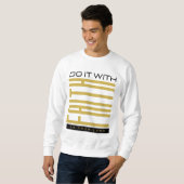 Mit dem Glauben biblischer Männer Sweatshirt (Vorne ganz)