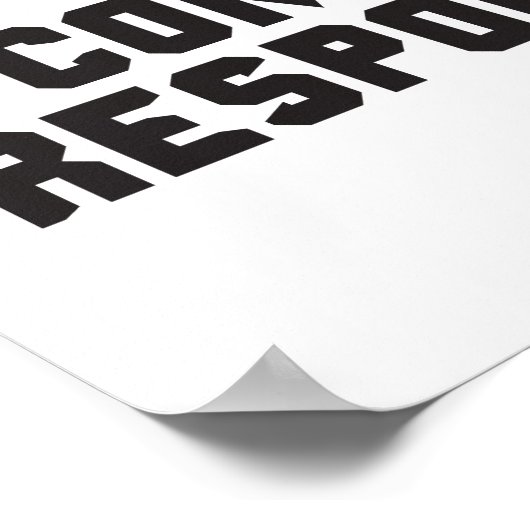 Mit dem großen Bart kommt eine große Verantwortung Poster (Ecke)