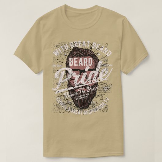 Mit dem großen Bart kommt eine große Verantwortung T-Shirt (Design vorne)