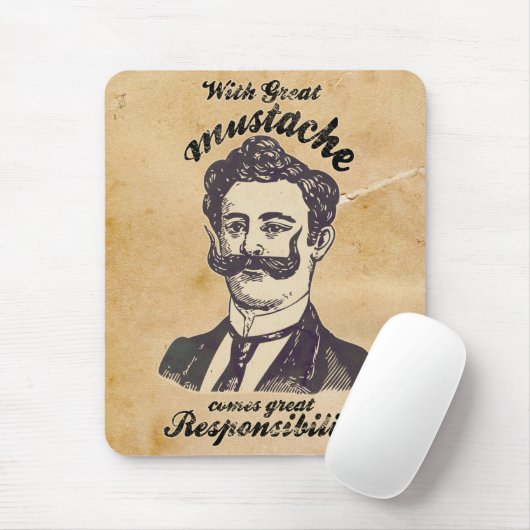 Mit dem großen Schnurrbart kommt große Mousepad (Mit Mouse)