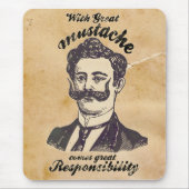 Mit dem großen Schnurrbart kommt große Mousepad (Vorne)