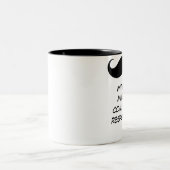 Mit dem großen Schnurrbart kommt große Zweifarbige Tasse (Mittel)