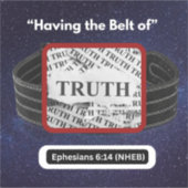 Mit dem Gürtel der Wahrheit - Vinyl Sticker (Vorderseite)