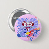 Mit dem Herzen Gottes Button (Vorne & Hinten)
