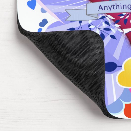 Mit dem Herzen Gottes Mousepad (Ecke)