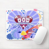 Mit dem Herzen Gottes Mousepad (Mit Mouse)