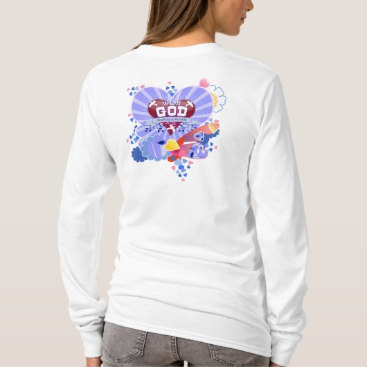 Mit dem Herzen Gottes T-Shirt (Rückseite)