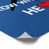 Mit dem Herzen inspirierende Sportarten Poster (Ecke)