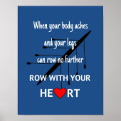 Mit dem Herzen inspirierende Sportarten Poster (Vorne)